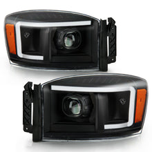 Cargar imagen en el visor de la galería, 2006-2008 DODGE RAM 1500 2500 3500 PAR FOCOS FONDO BLACK LED TUBE HALO PROJECTOR (CHOFER &amp; PASAJERO) - PAL Auto Parts
