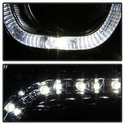2009-2018 DODGE RAM 1500 2500 3500 PAR FOCOS FONDO CROMADO (MONO-EYE) LED PROJECTOR (CHOFER & PASAJERO) - PAL Auto Parts