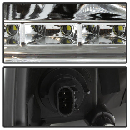 2009-2018 DODGE RAM 1500 2500 3500 PAR FOCOS FONDO CROMADO (MONO-EYE) LED PROJECTOR (CHOFER & PASAJERO) - PAL Auto Parts