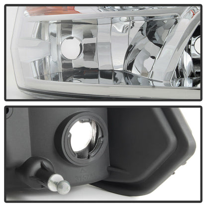 2009-2018 DODGE RAM 1500 2500 3500 PAR FOCOS FONDO CROMADO QUAD STYLE (CHOFER & PASAJERO) - PAL Auto Parts