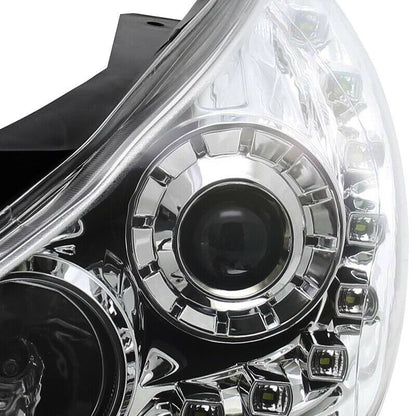 2011-2014 HYUNDAI SONATA PAR FOCOS FONDO CROMADO LED (CHOFER & PASAJERO) - PAL Auto Parts