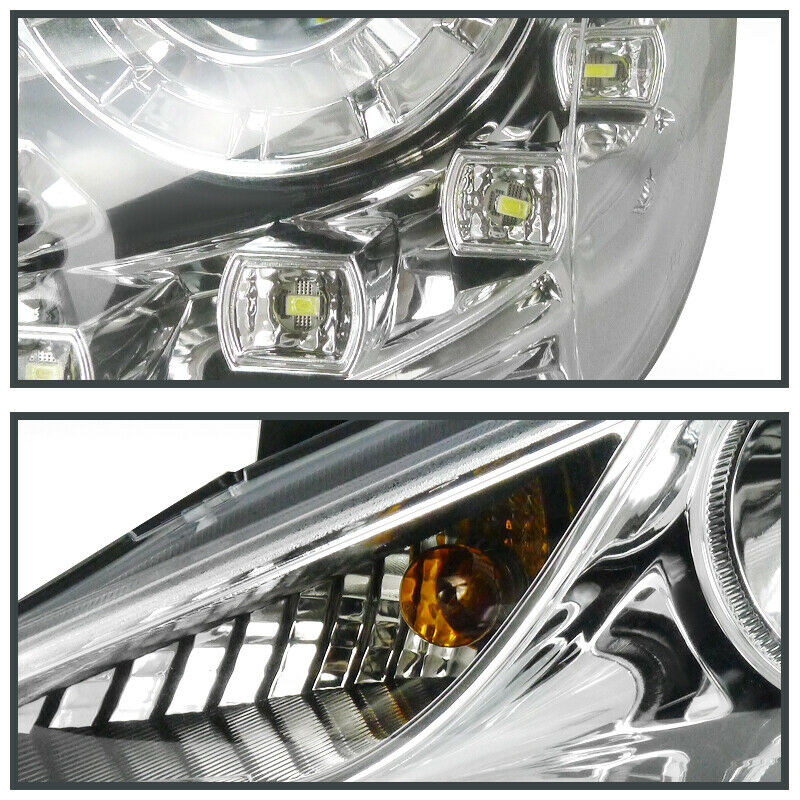 2011-2014 HYUNDAI SONATA PAR FOCOS FONDO CROMADO LED (CHOFER & PASAJERO) - PAL Auto Parts