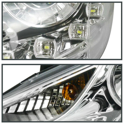 2011-2014 HYUNDAI SONATA PAR FOCOS FONDO CROMADO LED (CHOFER & PASAJERO) - PAL Auto Parts