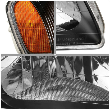 2000-2002 HYUNDAI ACCENT PAR FOCOS FONDO NEGRO ( CHOFER & PASAJERO) - PAL Auto Parts