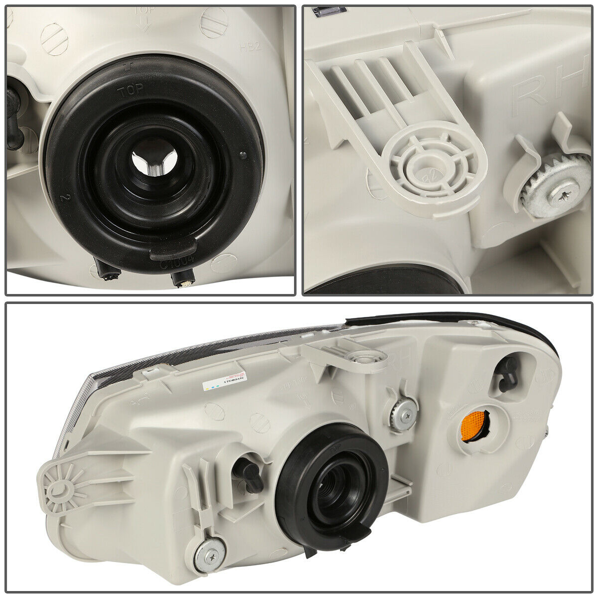 2000-2002 HYUNDAI ACCENT PAR FOCOS FONDO NEGRO ( CHOFER & PASAJERO) - PAL Auto Parts