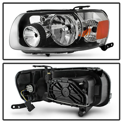 2005-2007 Ford Escape Par Focos Fondo Negro (Chofer & Pasajero) - PAL Auto Parts