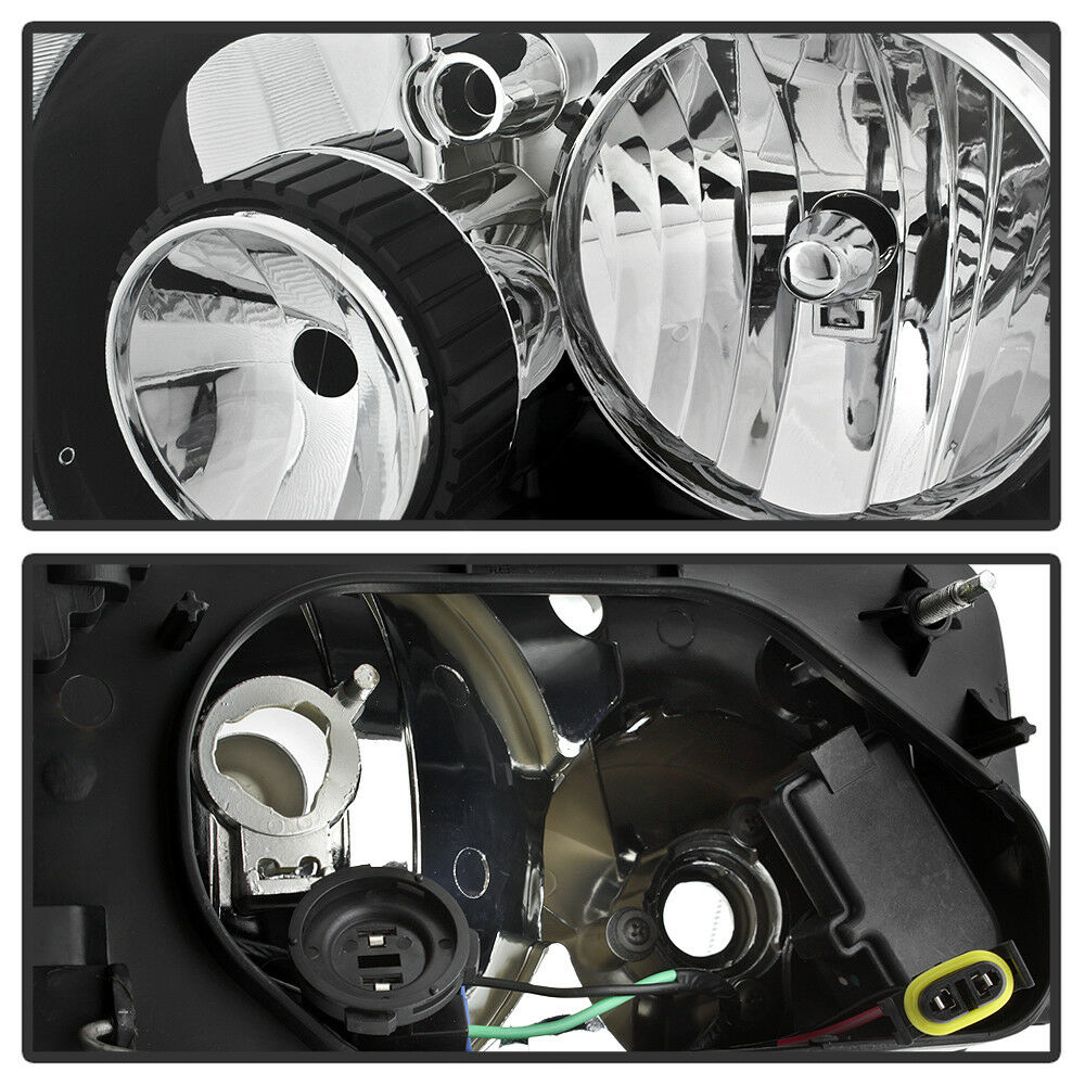 2005-2007 Ford Escape Par Focos Fondo Negro (Chofer & Pasajero) - PAL Auto Parts