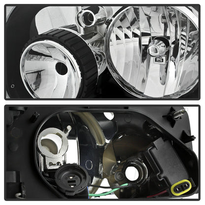 2005-2007 Ford Escape Par Focos Fondo Negro (Chofer & Pasajero) - PAL Auto Parts