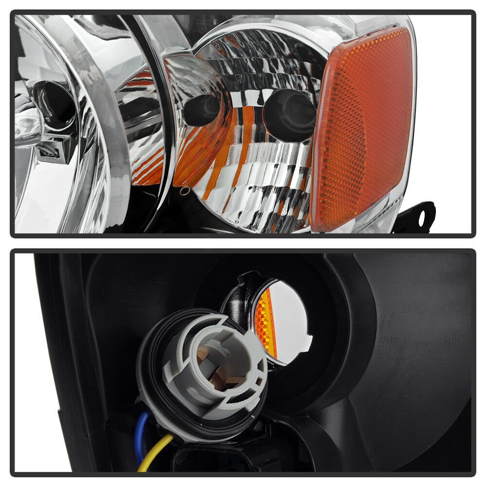2005-2007 Ford Escape Par Focos Fondo Negro (Chofer & Pasajero) - PAL Auto Parts