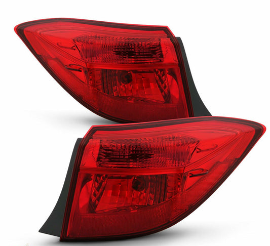 2017-2018 Toyota Corolla SE/ XLE/ XSE Sedan Par Focos Traseros Fondo Cromado (Chofer & Pasajero) - PAL Auto Parts