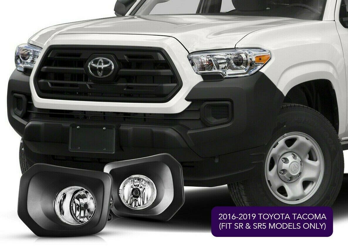 2016-2017 TOYOTA TACOMA PAR FOCOS FOG LIGHTS FONDO CROMADO (CHOFER & PASAJERO) - PAL Auto Parts