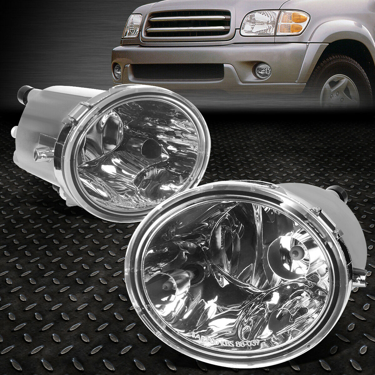 2000-2006 TOYOTA TUNDRA PAR FOCOS FOG LIGHTS FONDO CROMADO (CHOFER & PASAJERO) - PAL Auto Parts