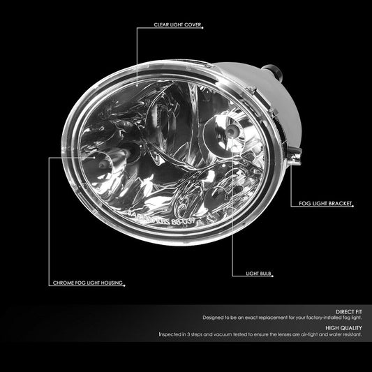 2000-2006 TOYOTA TUNDRA PAR FOCOS FOG LIGHTS FONDO CROMADO (CHOFER & PASAJERO) - PAL Auto Parts