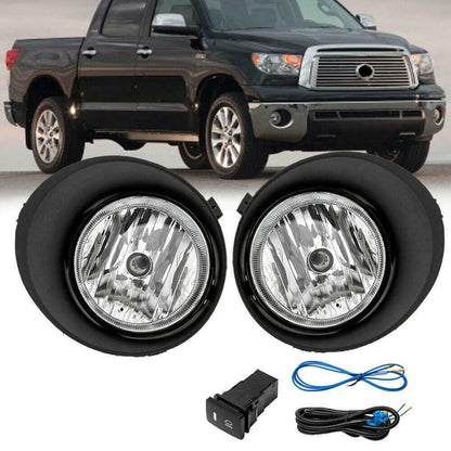 2007-2013 TOYOTA TUNDRA PAR FOCOS FOG LIGHTS FONDO CROMADO (CHOFER & PASAJERO) - PAL Auto Parts