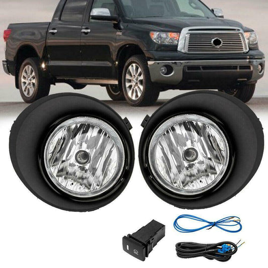 2007-2013 TOYOTA TUNDRA PAR FOCOS FOG LIGHTS FONDO CROMADO (CHOFER & PASAJERO) - PAL Auto Parts