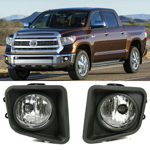 2014-2018 TOYOTA TUNDRA PAR FOCOS FOG LIGHTS FONDO CROMADO (CHOFER & PASAJERO) - PAL Auto Parts