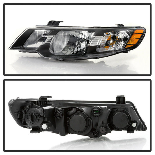2010-2013 Kia Forte Par Focos Fondo Negro (Chofer & Pasajero) - PAL Auto Parts