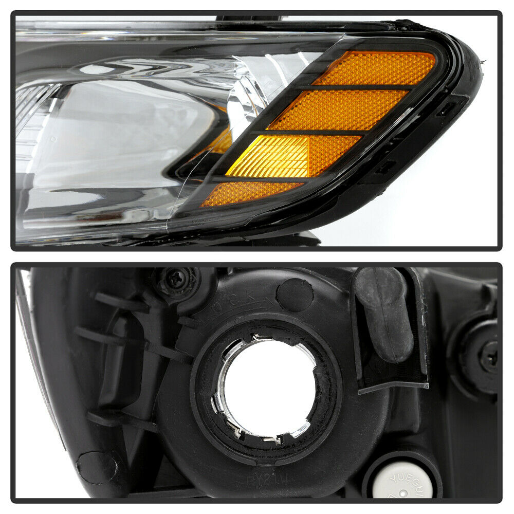 2010-2013 Kia Forte Par Focos Fondo Negro (Chofer & Pasajero) - PAL Auto Parts