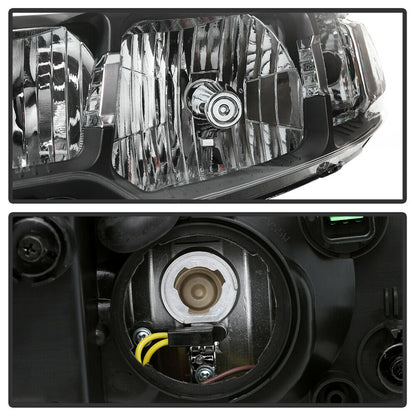2010-2013 Kia Forte Par Focos Fondo Negro (Chofer & Pasajero) - PAL Auto Parts
