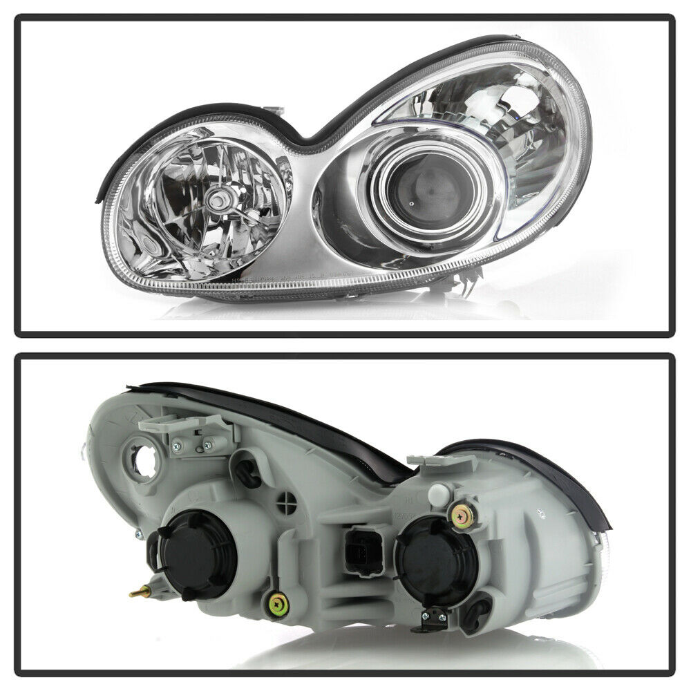 2002-2005 Hyundai Sonata Par Focos Fondo Cromado (Chofer & Pasajero) - PAL Auto Parts