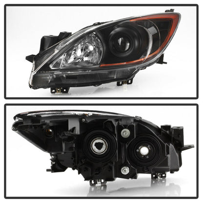 2010-2013 Mazda 3 Par Focos Fondo Negro ( Chofer & Pasajero) - PAL Auto Parts