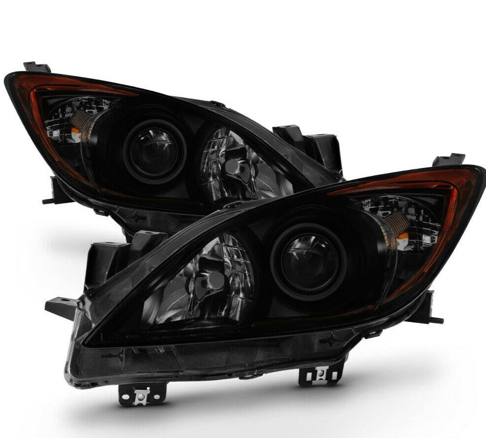 2010-2013 Mazda 3 Par Focos Fondo Smoke Halogen ( Chofer & Pasajero) - PAL Auto Parts