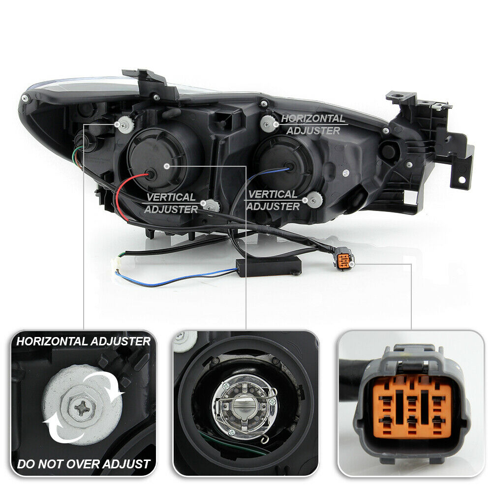 2014-2017 Mazda 6 Par Focos Fondo HUMO LED TUBE ( Chofer & Pasajero) - PAL Auto Parts