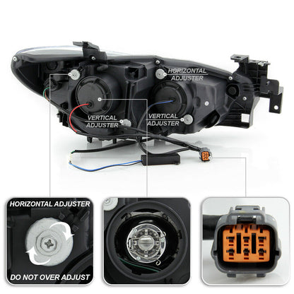 2014-2017 Mazda 6 Par Focos Fondo HUMO LED TUBE ( Chofer & Pasajero) - PAL Auto Parts
