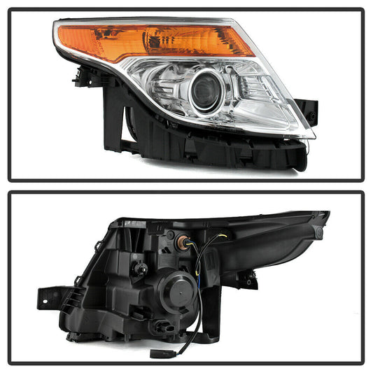 2011-2015 Ford Explorer Par Focos Fondo Cromado (Chofer & Pasajero) - PAL Auto Parts
