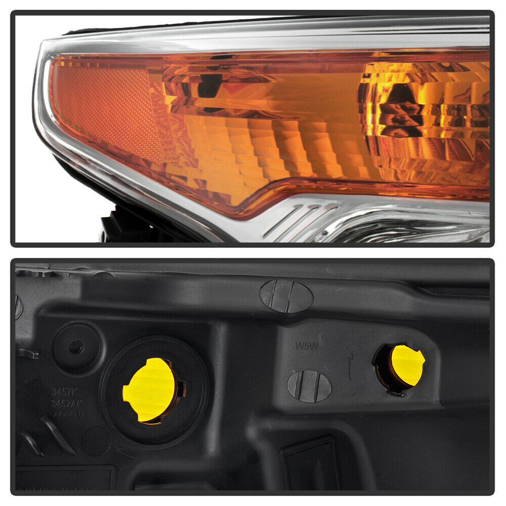 2011-2015 Ford Explorer Par Focos Fondo Cromado (Chofer & Pasajero) - PAL Auto Parts