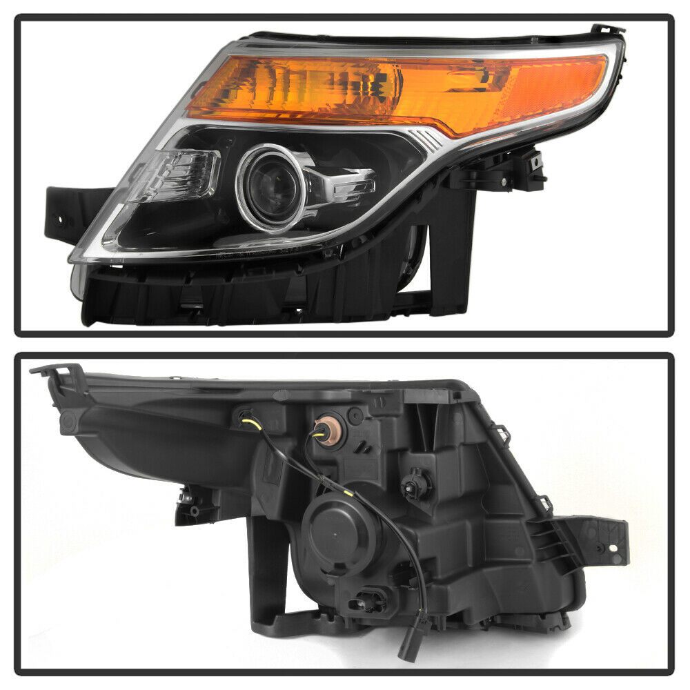 2011-2015 Ford Explorer Par Focos Fondo Negro (Chofer & Pasajero) - PAL Auto Parts