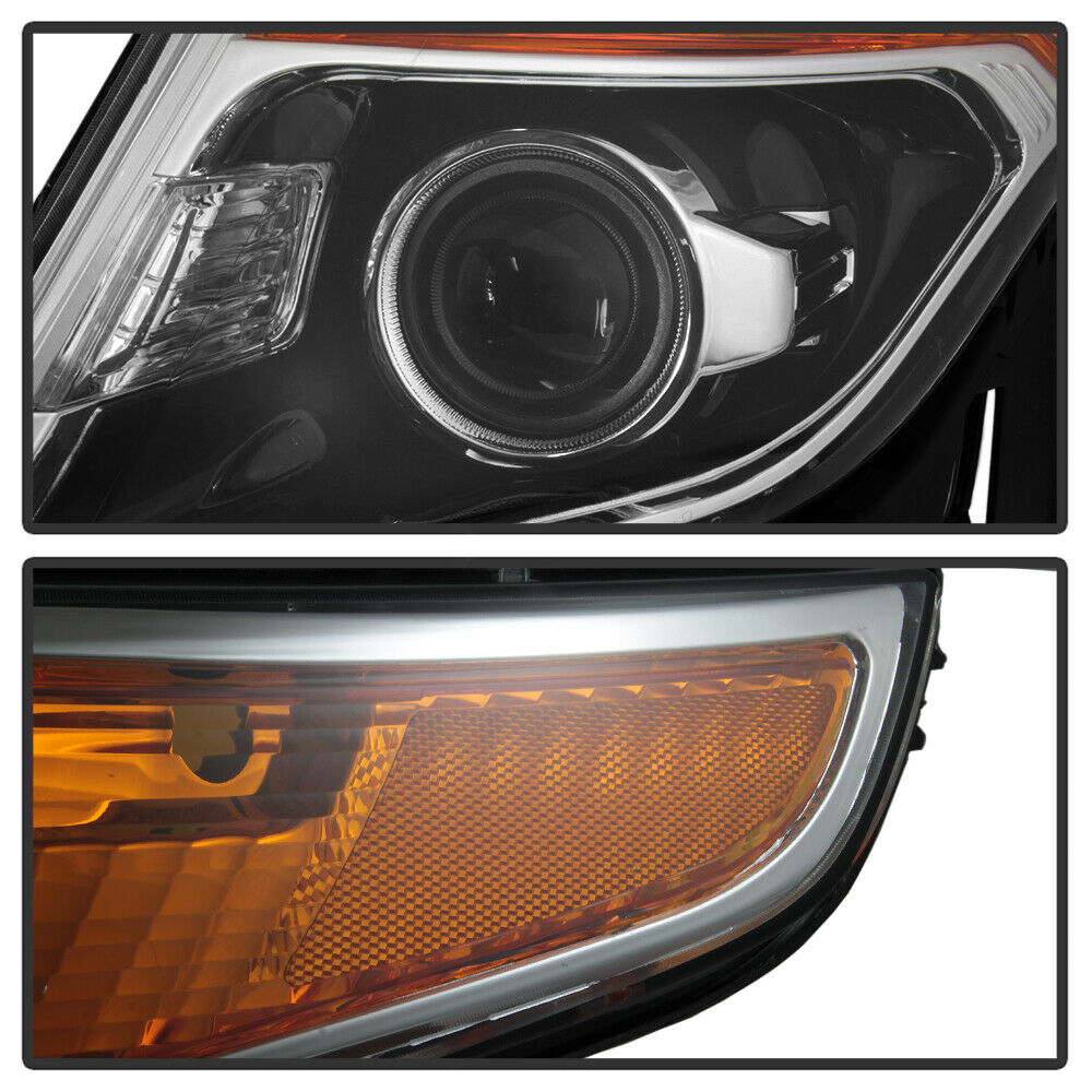2011-2015 Ford Explorer Par Focos Fondo Negro (Chofer & Pasajero) - PAL Auto Parts