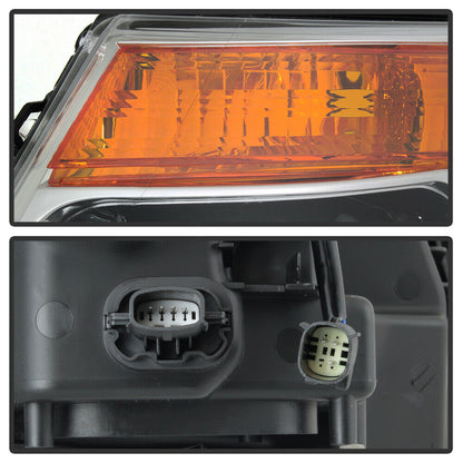 2011-2015 Ford Explorer Par Focos Fondo Negro (Chofer & Pasajero) - PAL Auto Parts