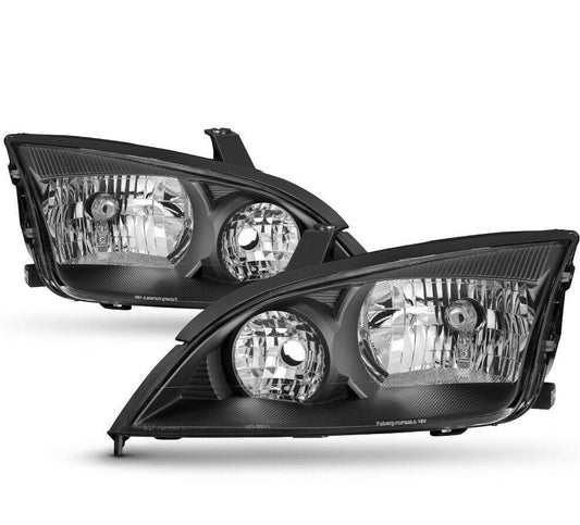 2005-2007 Ford Focus Par Focos Fondo Negro (Chofer & Pasajero) - PAL Auto Parts