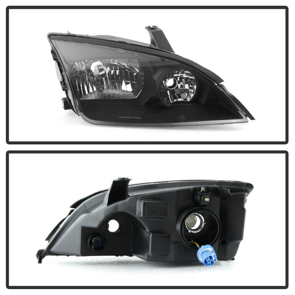 2005-2007 Ford Focus Par Focos Fondo Negro (Chofer & Pasajero) - PAL Auto Parts