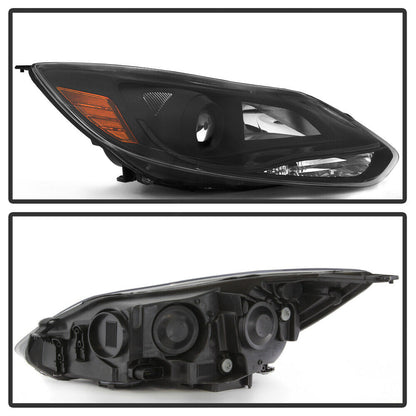 2012-2014 Ford Focus Par Focos Fondo Negro (Chofer & Pasajero) - PAL Auto Parts