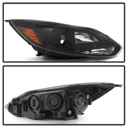 2012-2014 Ford Focus Par Focos Fondo Negro (Chofer & Pasajero) - PAL Auto Parts