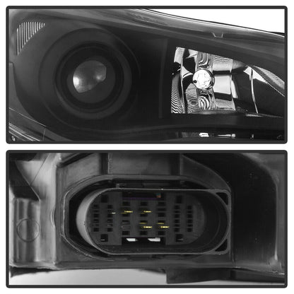 2012-2014 Ford Focus Par Focos Fondo Negro (Chofer & Pasajero) - PAL Auto Parts