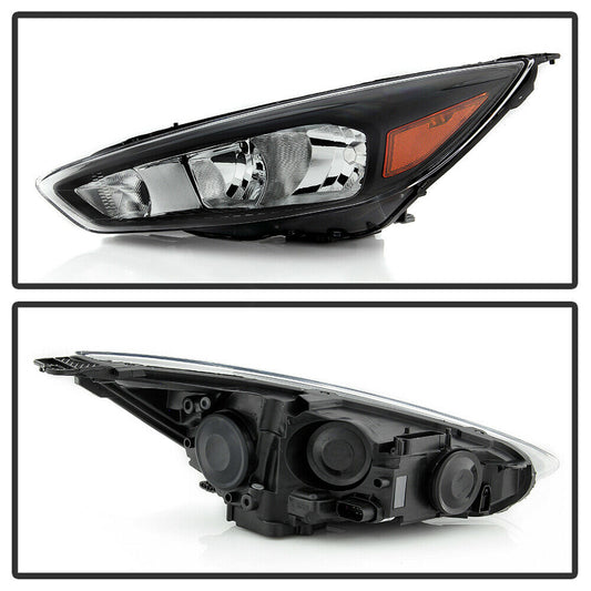 2015-2018 Ford Focus Par Focos Fondo Negro (Chofer & Pasajero) - PAL Auto Parts