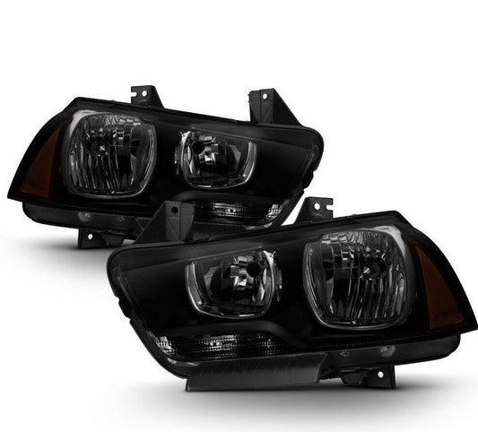 2011-2014 Dodge Charger Par Focos Fondo Humo ( Chofer & Pasajero) - PAL Auto Parts