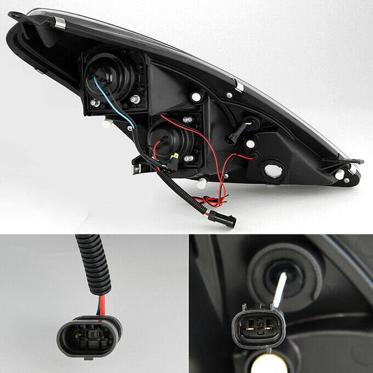 2000-2005 Toyota Celica LED HALO Porjector Par Focos Fondo Negro ( Chofer & Pasajero) - PAL Auto Parts