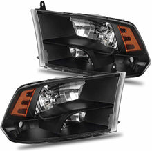Cargar imagen en el visor de la galería, 2009-2018 Dodge RAM Par Focos Fondo Negro (Chofer &amp; Pasajero) - PAL Auto Parts
