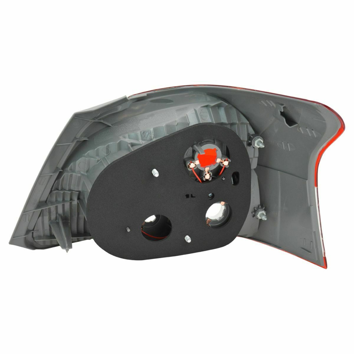 2007-2012 Toyota Yaris Sedan Par Focos Traseros Fondo Cromado ( Chofer & Pasajero) - PAL Auto Parts