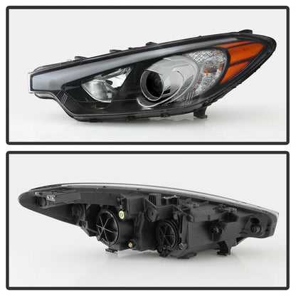 2014-2016 KIA FORTE Par Focos Fondo Negro (Chofer & Pasajero) - PAL Auto Parts