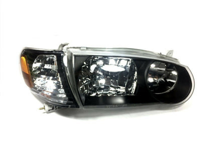 2001-2002 Toyota Corolla Par Focos Fondo Negro (Chofer & Pasajero) - PAL Auto Parts