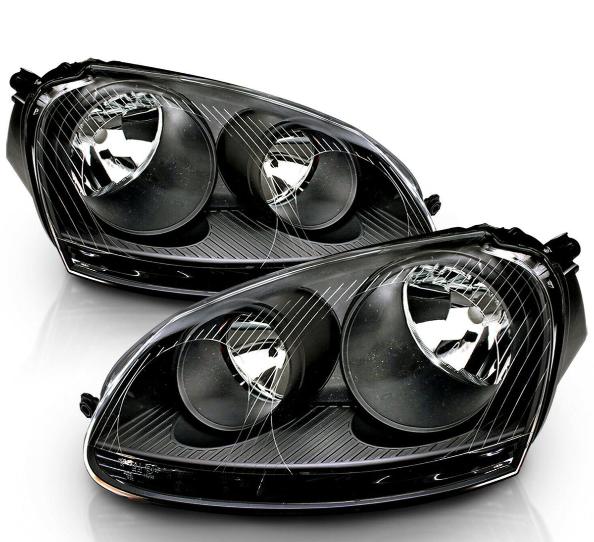2006-2009 Volskagen Jetta Gti Par Focos Fondo Black (Chofer & Pasajero) - PAL Auto Parts