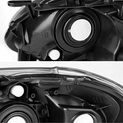 2003-2008 Toyota Corolla Par Focos Fondo Negro (Chofer & Pasajero) - PAL Auto Parts