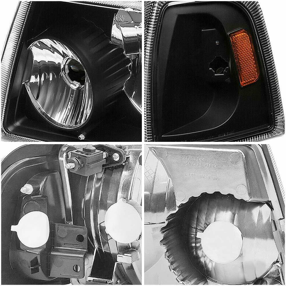 2001-2011 Ford Ranger Par Focos Fondo Negro (Chofer & Pasajero) - PAL Auto Parts