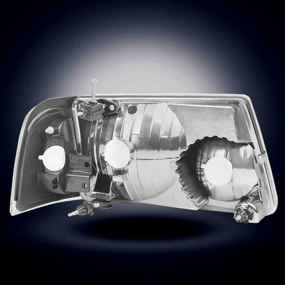 2001-2011 Ford Ranger Par Focos Fondo Negro (Chofer & Pasajero) - PAL Auto Parts