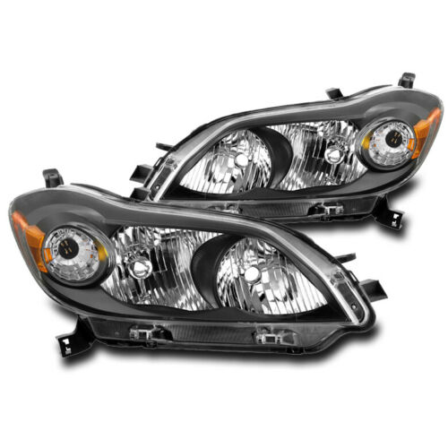 2009-2014 Toyota Matrix Par Focos Fondo Negro (Chofer & Pasajero) - PAL Auto Parts